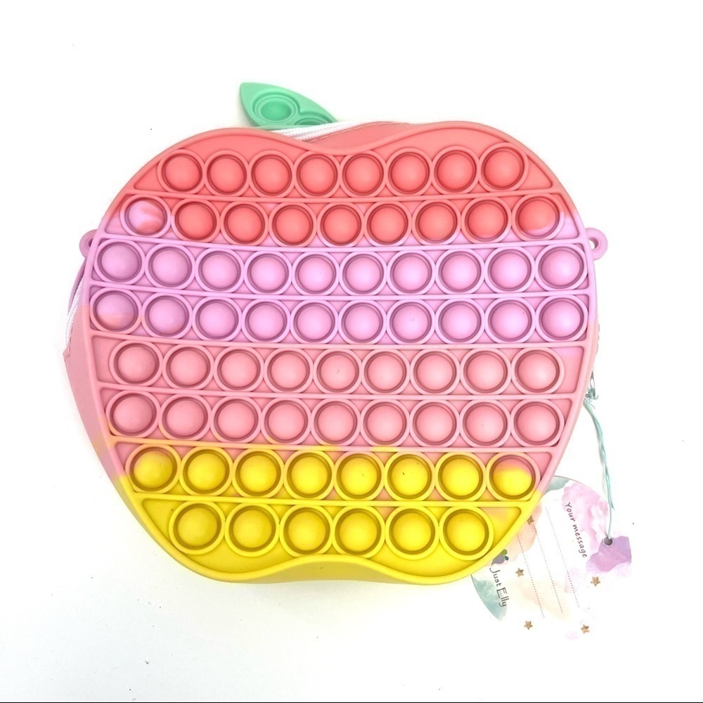 new JusT Elly Apple Pop It Crossbody Bag - Picture 3 of 5
